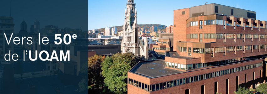 Bannière - Vers le 50e de l'UQAM