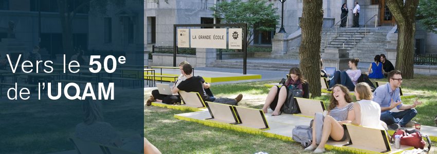 Bannière - Vers le 50e de l'UQAM